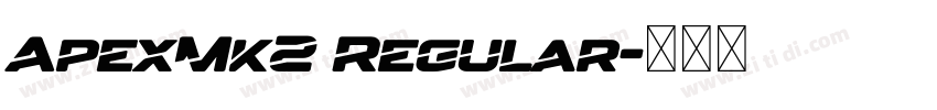 ApexMk2 Regular字体转换
